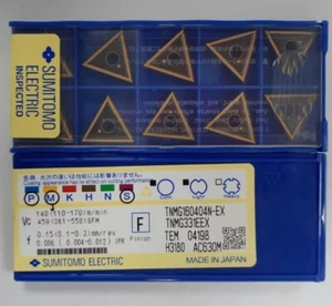 10PCS SUMITOMO TNMG160404N-EX AC630M TNMG331EEX CNC carbide inserts Original - Picture 1 of 4