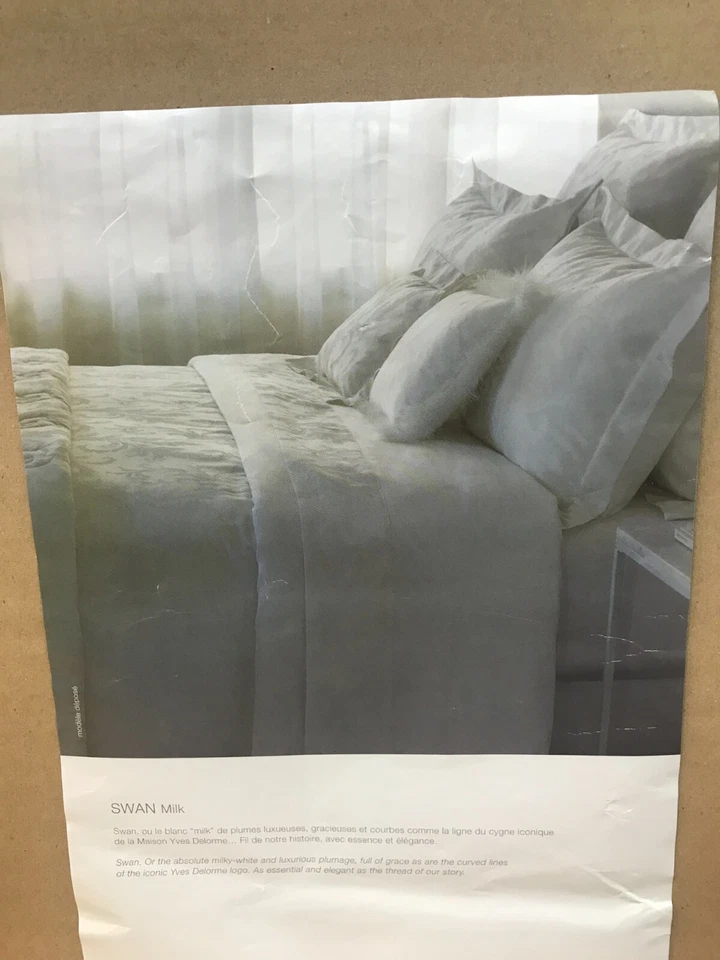 YVES DELORME | Swan Milk COLLECTION SATIN 100% EGYPTIAN COTTON 500TC