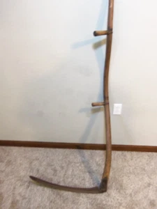 FARM RANCH SCYTHE SICKLE BLADE 59" WOODEN HANDLE DISPLAY Grim Reaper - Picture 1 of 6