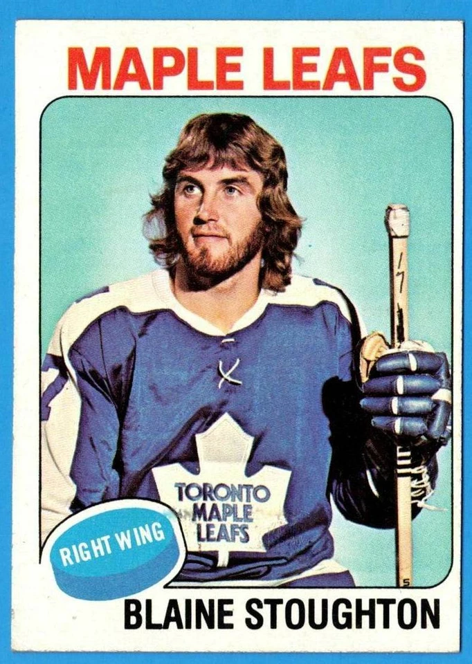 1975-76 Topps #265 BLAINE STOUGHTON (ex-) Toronto Maple Leafs - Image 1 of 1
