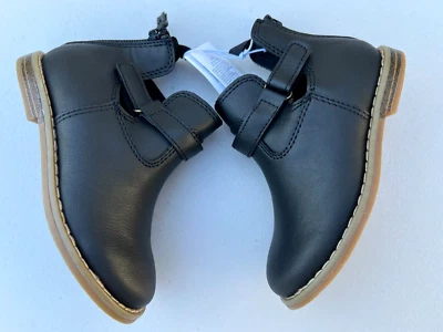 NUEVO Antiguo Azul Marino Botas Vestido Imitación Cuero Talla 8 Bebé Niñas Zapatos Fiesta Boda Foto 1 de 4