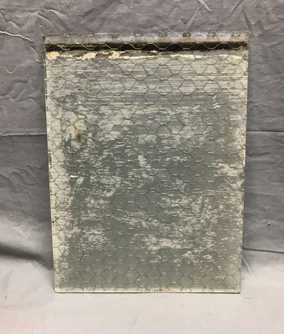 1 Piece Vintage 12x16 Industrial Chicken Wire Safety Security Glass Old 537-23B Cover