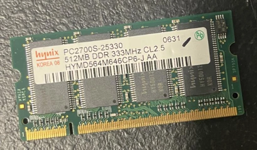 IBM 42J2739 512MB DDR PC2700S-25330 Memory Module - Image 1 of 2