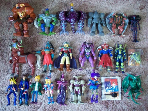 Yu Gi Oh Figure LOT Exodia Dark Magician Girl Black Luster Soldier + MORE Mattel Cover