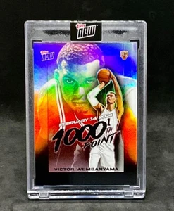 2023-24 Topps Now Victor Wembanyama 1.000 puntos de carrera SP Spurs #VW-1 RC - Imagen 1 de 2
