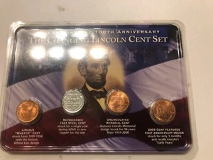 100 Th Anniversary Of The Changing Lincoln Cent - Picture 1 of 9