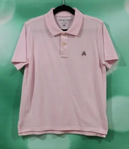 Crewcuts Boys Size 10 Pink Shark Logo Short Sleeve Polo Shirt - Picture 1 of 4
