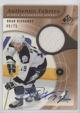 2005-06 SP Game Used Edition Authentic Fabrics /75 Brad Richards #AAF-RI Auto