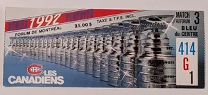 1992 MONTREAL CANADIENS VS Hartford Whalers NHL HOCKEY PLAYOFF TICKET VINTAGE - Picture 1 of 11