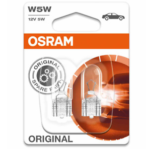 OSRAM 12W W5W Glassockellampe Original Spare Part 2er Set 2825-02B