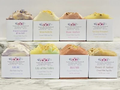 Natural Handmade Soap bars, Cold Process bar soap You pick scent - Image 1 of 4