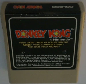 Pegatina de control de calidad en forma de videojuego Coleco DONKEY KONG de Nintendo Atari 2600 probada en muy buen estado - Imagen 1 de 2