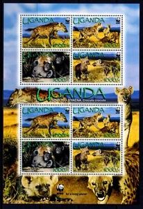 Uganda 2008 Spotted Hyena - WWF Mint MNH Miniature Sheet SC 1892e - Picture 1 of 1