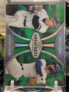 2019 Topps Chrome Greatness Returns Green Refractors Reggie Jackson /99 TL2R