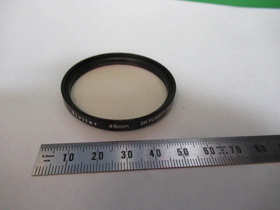 CAMERA LENS COVER FILTER VIVITAR SKYLIGHT 1A 49mm AS PICTURED R2-A-113 - Image 1 of 4