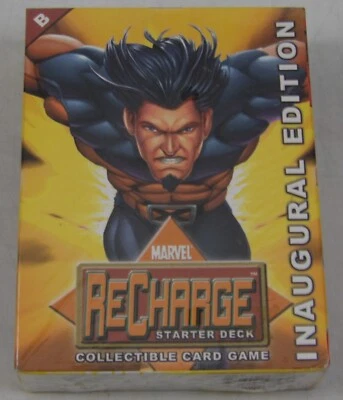 Marvel ReCharge CCG Starter Deck Inaugural Edition NEW SEALED Wolverine art B - Image 1 of 2