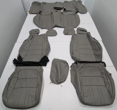 For Honda Accord EX Sport Sedan 2018-2022 Grey Leather Seat Covers B141 - Image 1 of 4