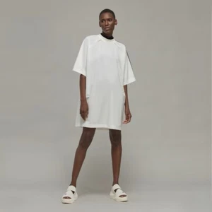 Size M- ADIDAS X Y-3 3-Stripes Women's Loose FIT TEE Dress, Off-White. - Picture 1 of 8