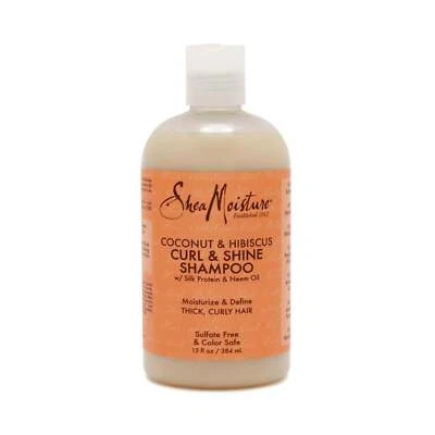 NEW - Shea Moisture - Coconut & Hibiscus Curl & Shine Shampoo - Image 1 of 4