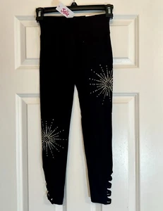 Girls Leggings Pants Justice Size 8 Full Length Sparkle Detail NEW NWT - Picture 1 of 18