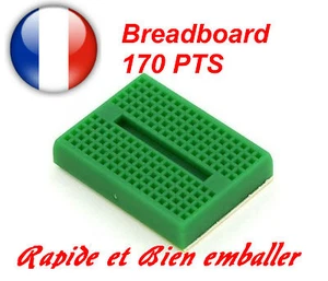 Breadboard 170 pts Couleur Vert - Foto 1 di 1