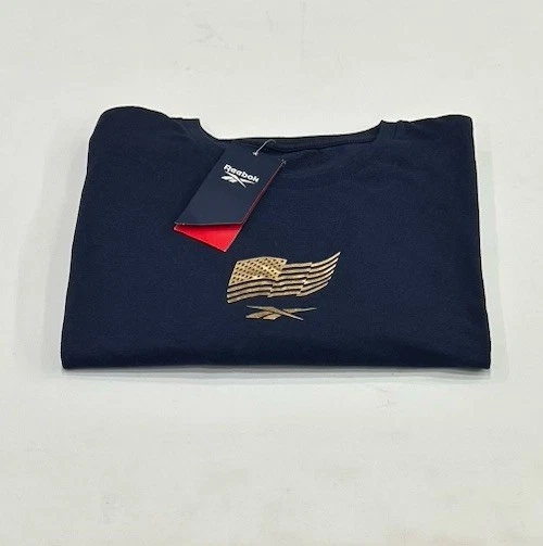 Reebok Men Regular fit Short Sleeve Graphic T-Shirt Shirt | Navy | XLarge