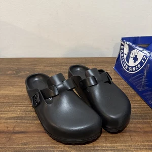 Birkenstock Recovery Sandalen Boston Essentials EVA schwarz Slipper Clog M8/W10 - Bild 1 von 11