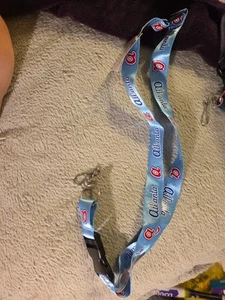 Atlanta Braves Lanyard Clip Neck Tag Keychain ID Ticket Holder - Picture 1 of 1