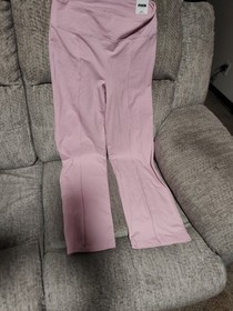 Pink Victoria Secret High Rise 32 Large All Day Cotton Straight Leg Pants Nwt