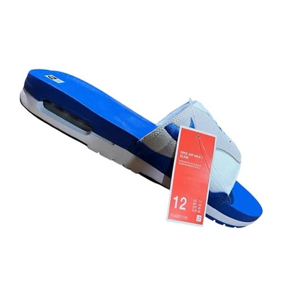 耐克 Air Max 1 滑鞋凉鞋“Royal Blue”男式 12 码 (FJ4007-100) — 第 1/4 张图片