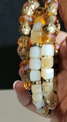 Wire Wrap Bracelet With Stones Crystals Rhinestones Bracelet Foto 1 de 4