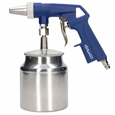 ITALKO Pistola per sabbiatura sabbiatrice sabbiatrice aria compressa pistola 1 litro