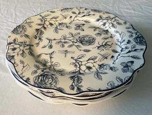 Blauer Hengst blau & weiß Porzellan Teller - Bild 1 von 7