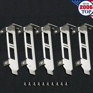 lot of 5 Low Profile Bracket forMCX354A-FCBT MHQH29B-XTR MCX314A-BCBT ConnectX-3 - Afbeelding 1 van 6