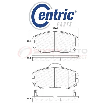 Centric C-TEK Metallic Disc Brake Pads for 2016 Chevrolet Malibu Limited vx Foto 1 de 4