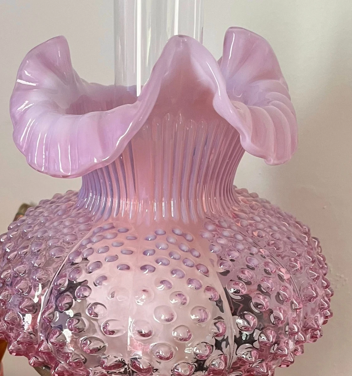 Fenton Rose Lamp In Fenton Art Glass for sale | eBay