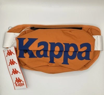 KAPPA Auténtico Bolso Bandolera Cremallera Cinturón Naranja Azul Real Fannypack Mediano Foto 1 de 4