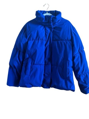 Sam Edelman Royal синий женский размер средний пуховик куртка карманы защелки город шик - Изображение 1 из 4