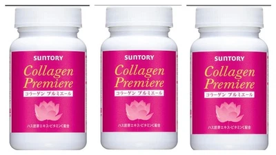 Suntory Colágeno Premiere 180 Comprimidos Colágeno Péptido Vitamina C Japón 30 días x3 Foto 1 de 4