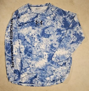 Camisa Under Armour Para Hombres 3XL Azul Iso Chill Shorebreak Camuflaje Suelta L/S Pesca - Imagen 1 de 6