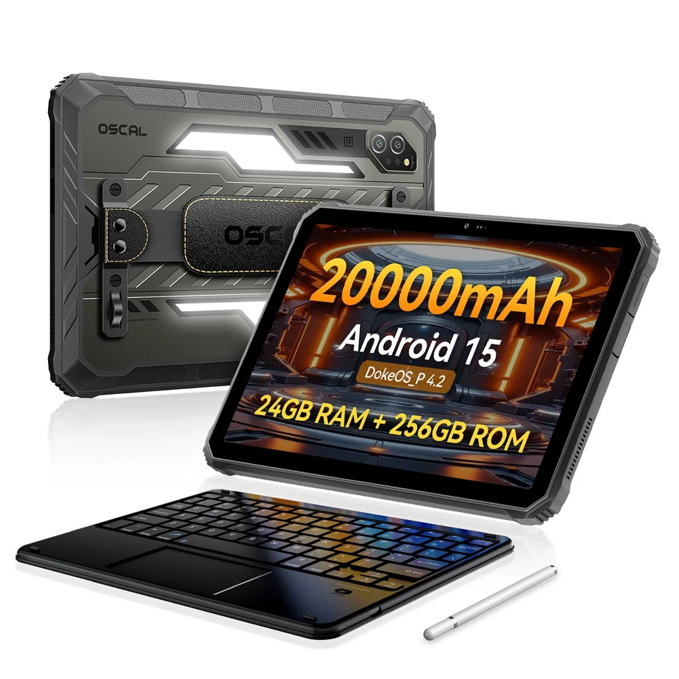 Blackview OSCAL SPIDER 10 Outdoor Tablet 11 Zoll 1100LM Campinglampe 20000mAh - Bild 1 von 4