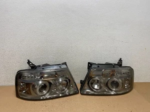 2004 - 2008 Ford F150 Left+Right Side Set Black LED Headlights P9450 Aftermarket - Picture 1 of 18