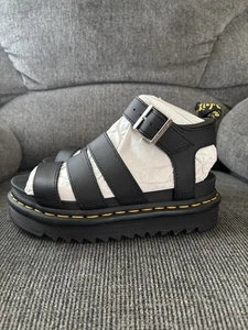 Dr. Martens Blaire Quad schwarze Damen-Plateausandalen Hydro-Leder Größe 5 - Bild 1 von 6