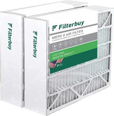 Filtros de aire Filterbuy 20x25x6, horno de CA para Aprilaire Space Gard 201 (MERV 8) Foto 1 de 4