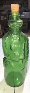 Bottiglia di vetro verde con gancio Moses Anchor vintage anni 60 - Foto 1 di 4