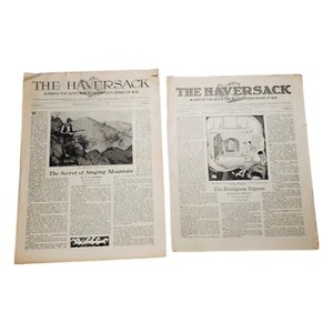 2/lotto carta da giornale vintage anni 20 The Haversack per ragazzi metodista episcopale - Foto 1 di 5