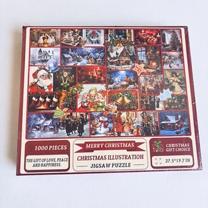 Christmas 1000 Piece Jigsaw Puzzle Advent Calendar Christmas Illustration E2-824 - Picture 1 of 6