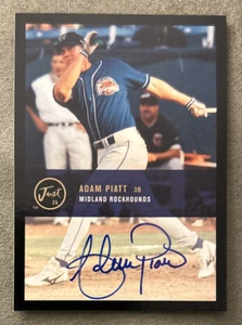 2000 Just Autographs Adam Piatt Rookie Card (RC) BA-22B #’d /50 High-Grade NM - Picture 1 of 2
