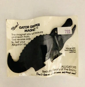 Gator Gripper Magnet - Echt Alligator Leder Magnet aus Louisiana - Neu - Bild 1 von 3