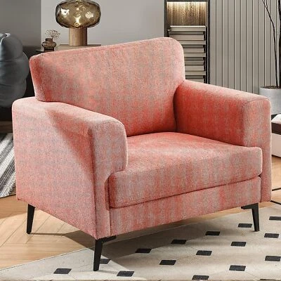 Silla de acento moderna tapizada de gran tamaño para sala de estar sofá silla sillón de salón Foto 1 de 4